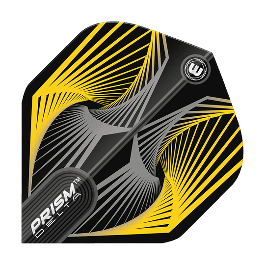 Winmau Prism Delta Spiral YellowGrey Standard Flights