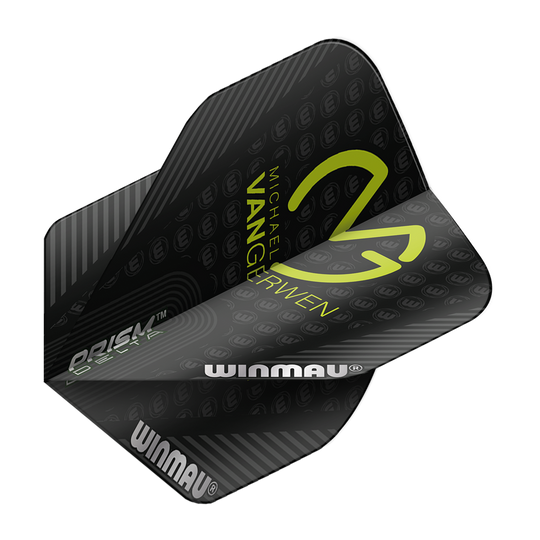 Winmau Prism Delta MvG Black Standard Flights