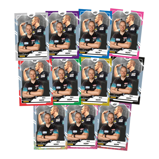 Panini PDC World Championship 2026 Trading Cards - Collectors Box Zu sehen sind Panini PDC World Championship 2026 Trading Cards - Collectors Box. Die Sammelkarten sind für Sammler und Dartliebhaber geeignet.