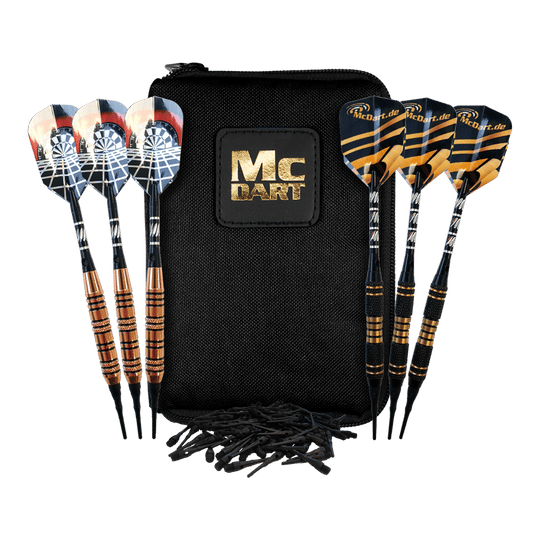 McDart Tasche mit 6 Softdarts und Zubehör