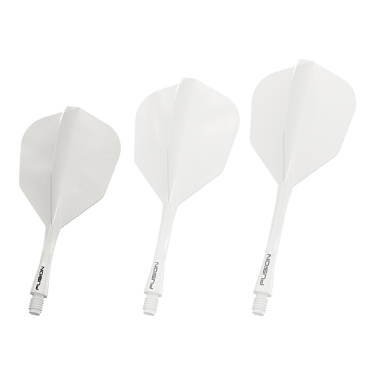 Winmau Fusion Flight Shaft System No6 Solid White Auf diesem Bild sieht man das Winmau Fusion Flight Shaft System No6 in Weiß, 22mm. Es handelt sich um eine Komponente für Dartpfeile.