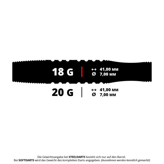 Target Phil Taylor Gx2 soft darts Abgebildet ist das Produkt '210508_Target_Phil_Taylor_Gx2_Softdarts_5_18g'. Es handelt sich um einen Satz Softdarts mit 18 Gramm Gewicht.
