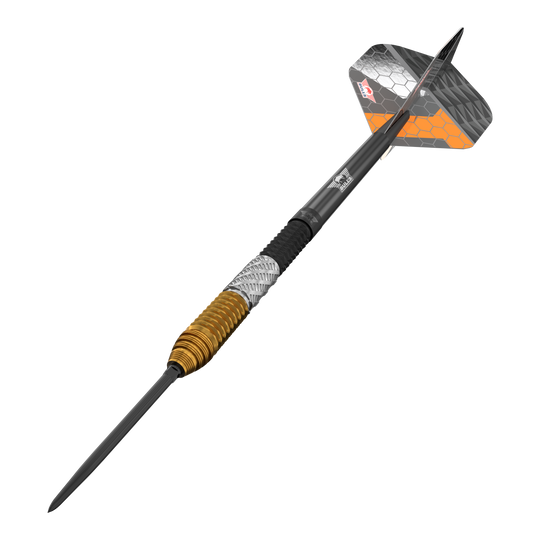 Bulls NL Dirk Van Duijvenbode 95% Convertible Points Steeldarts Hier sieht man die Bulls NL Dirk Van Duijvenbode 95% Convertible Points Steeldarts. Es handelt sich um qualitativ hochwertige Steeldarts.