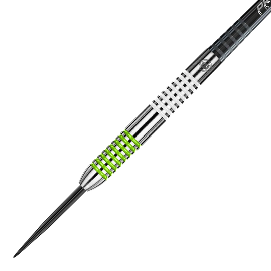 Zu sehen sind die Winmau Ton Machine Steeldarts. Das Produkt ist für präzises und professionelles Dartspiel geeignet.