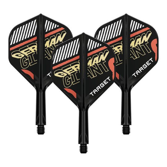 Target K-Flex Gabriel Clemens No2 Standard Flight Shaft System Das Bild zeigt ein Flight-Shaft-System für Darts. Es handelt sich um ein Zubehör für professionelle Dartspieler.
