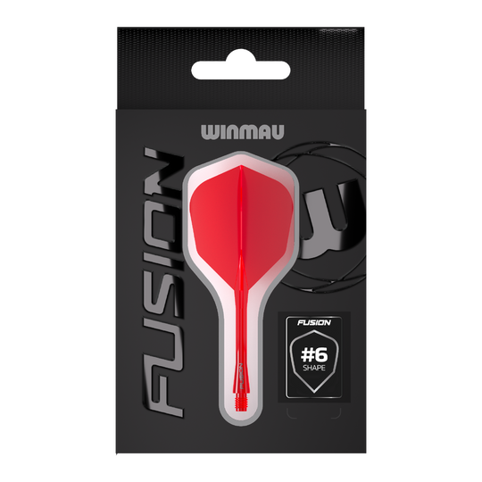 Winmau Fusion Flight Shaft System No6 Red Hier ist das Winmau Fusion Flight-Shaft-System No6 in Rot abgebildet. Dieses Produkt ist ideal für Dartspieler geeignet.