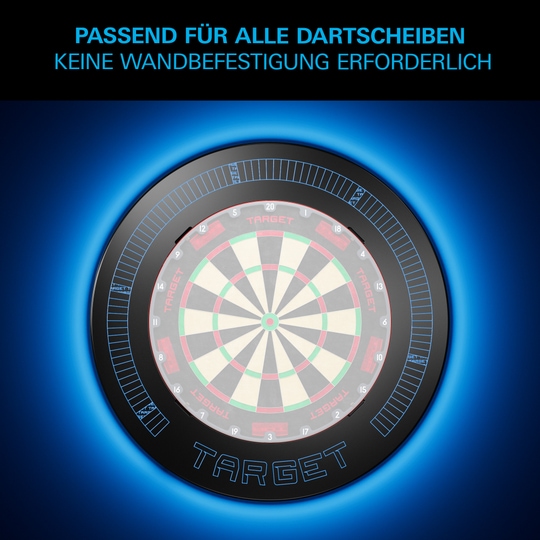 Target Corona Vision Notched Dartboard Surround with Lighting Target Corona Vision Notched Dartboard Surround with Lighting