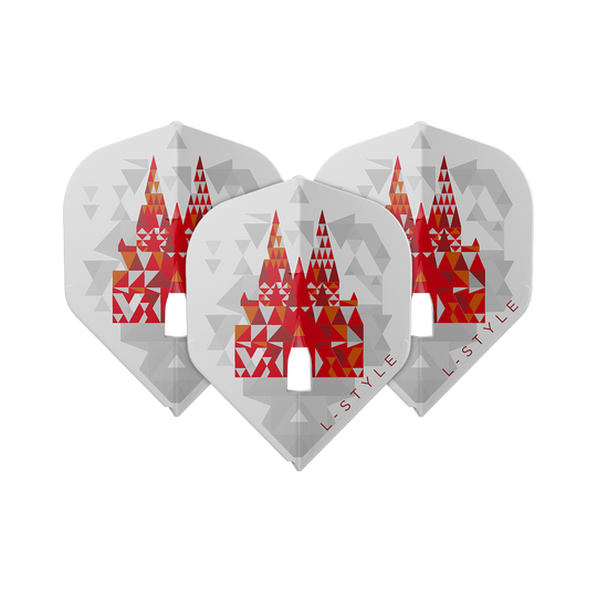 L-Style Florian Hempel Signature V2 L1PRO White Flights L-Style Florian Hempel Signature V2 L1PRO White Flights auf weißem Hintergrund. Die Flights sind speziell für Darts konzipiert.