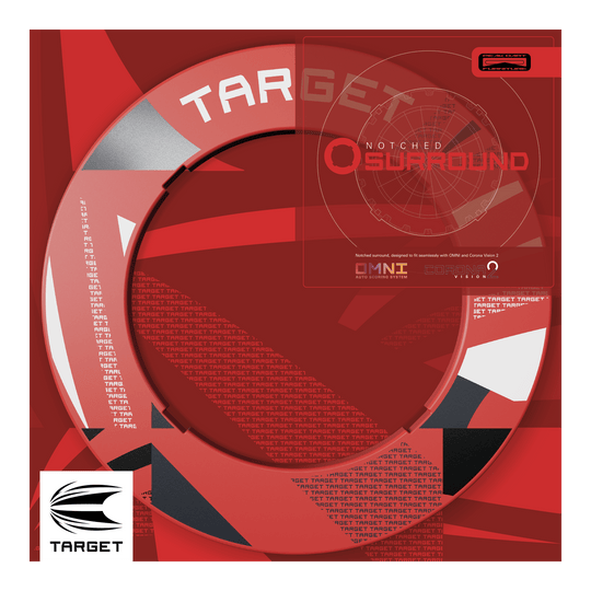 Target Notched Patterned Dartboard Surround Target Notched Patterned Dartboard Surround