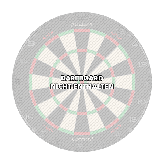 Bullet Dartboard Number Ring Das Bild zeigt einen Dartboard Zahlenring in Silber. Es handelt sich um das Produkt 'BT1000150 Bullet Dartboard Zahlenring Silber 3'.