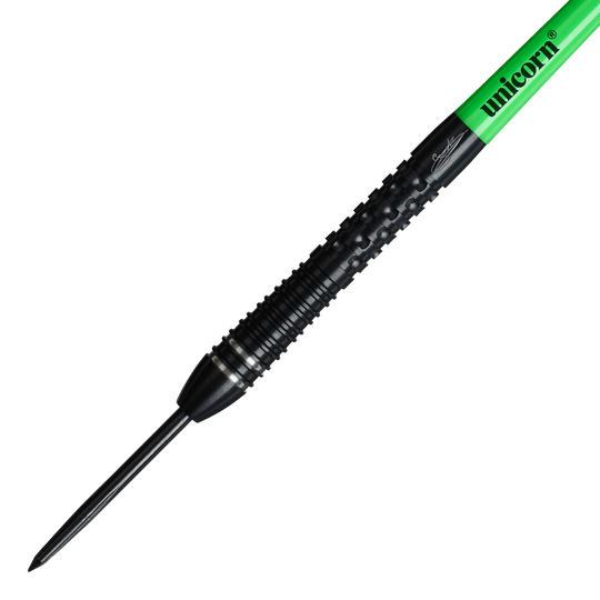Dies ist ein Bild der Unicorn Wraith Gary Anderson Phase 6 Steeldarts. Die Darts sind für Präzision und Leistung entwickelt.