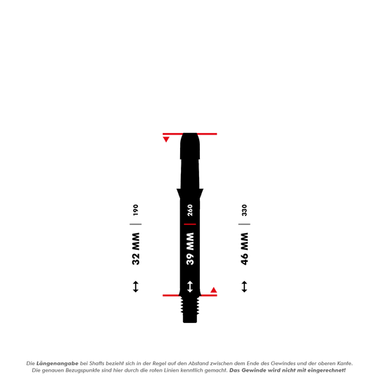 L-L-Style-Shafts Silent Straight - Schwarz