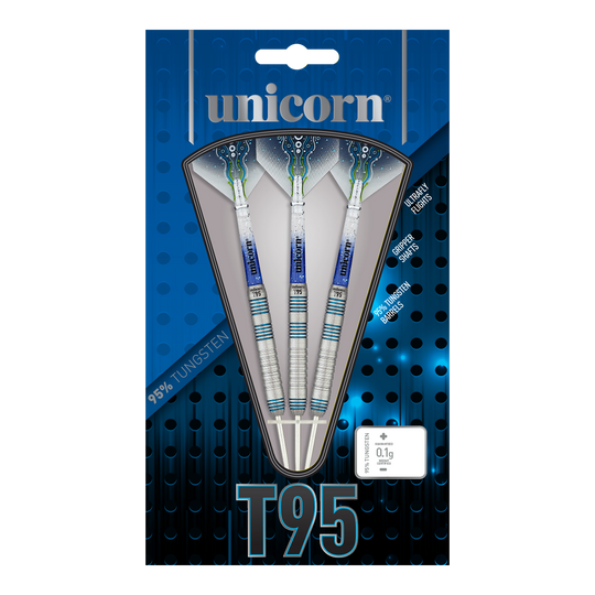 Unicorn T95 Core XL Blue Style 2 steel darts - 23g