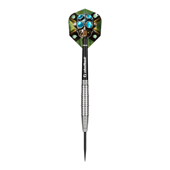 Shot Badlands Krush steel darts Das Bild zeigt die Shot Badlands Krush Steeldarts. Es handelt sich um spezielle Steeldarts für Präzisionsspiel.